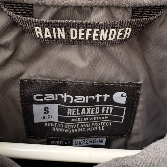 Carhartt Rain Defender Lightweight Insulated Vest OV2286-W Women's Size Small - Picture 3 of 9